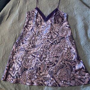 Liz Claiborne Purple and Lavender Paisley Dress